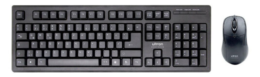 ULTRON UMC-200 - tastatur- og mussett - QWERTZ - Tysk - svart