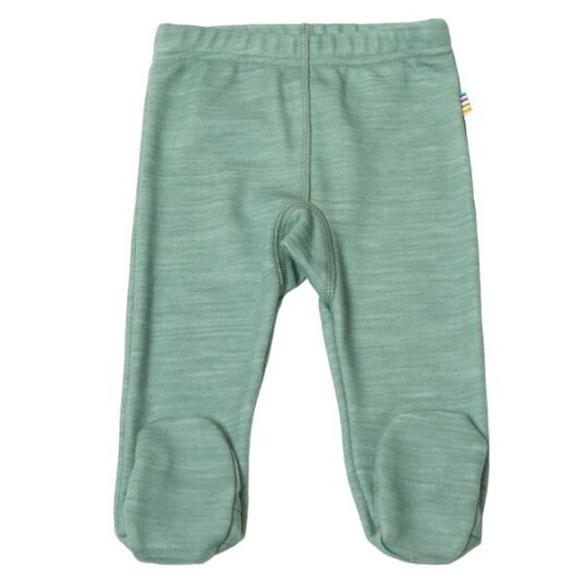 Joha Nature Leggings Med Fot I Ull/bambus, Ensfarget Grønn Joha Nature Leggings Med Fot I Ull/bambus, Ensfarget Grønn