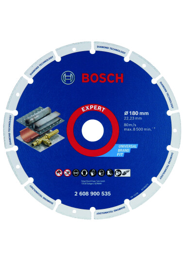 Bosch Expert Diamantskive 180mm for Metall og Stål
