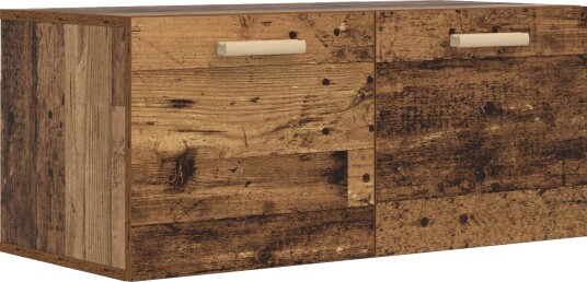 vidaXL Veggskap Veggmontert Gammelt tre 80 x 36,5 x 35 cm
