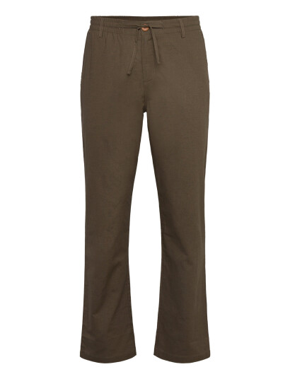 Anerkjendt Akjan Cot/Linen Ela Pants - Khaki green - S