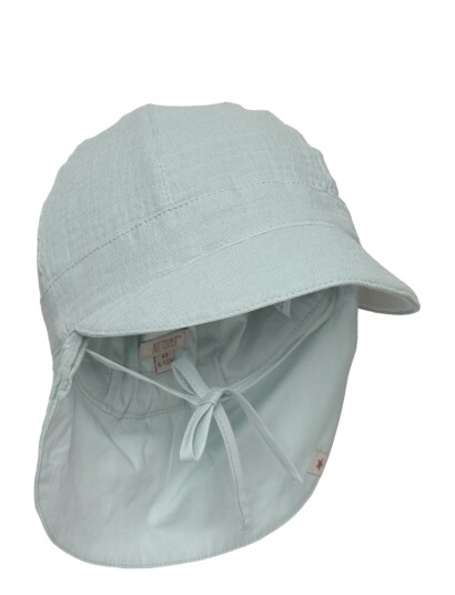 Huttelihut Summer Hat Muslin Green 6 12M Huttelihut Summer Hat Muslin Green 6 12M