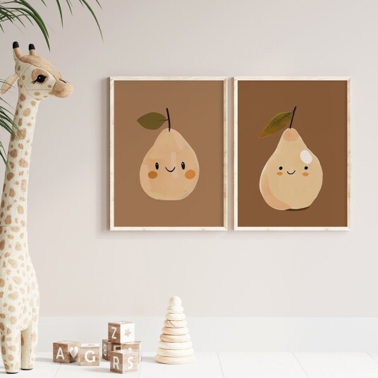 Namly Design Plakat Pære Kunst / Sett av 2 POSTERJUAW3M