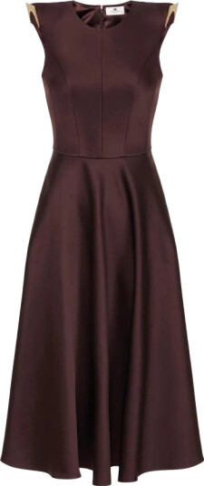 Elisabetta Franchi Dame Kjoler Brun XL,