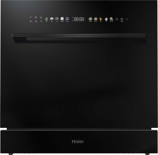 Haier XPI 8D9FFB Integrert oppvaskmaskin Svart