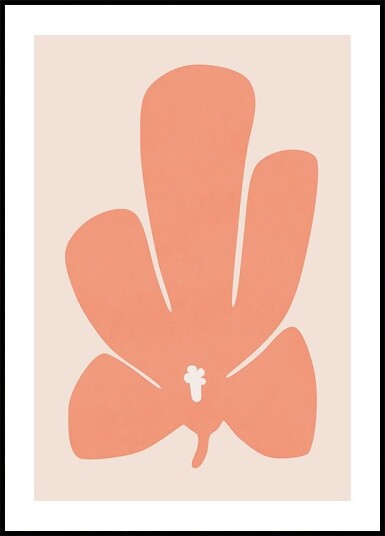 Coral Tulip Flower Plakat Plakat / 70x100cm