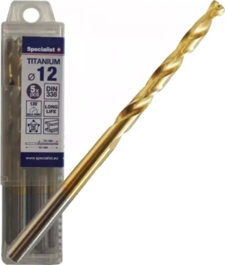 Spesialist+ Titan Metallbor 12 Mm 5 Stk
