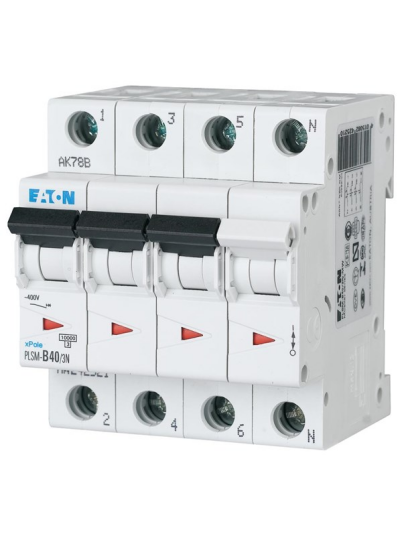 Eaton Pls6-c40/3n-mw - miniature circuit breaker mcb (4015082430221) Eaton Pls6-c40/3n-mw - miniature circuit breaker mcb (4015082430221)