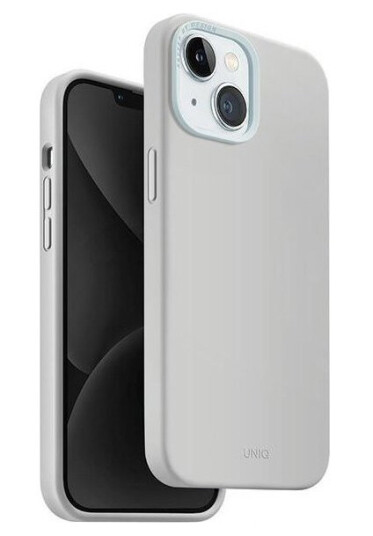 Uniq Lino Hue Iphone 15-Deksel 6,1" Magclick Charging Lysegrå/Krittgrå Uniq Lino Hue Iphone 15-Deksel 6,1" Magclick Charging Lysegrå/Krittgrå