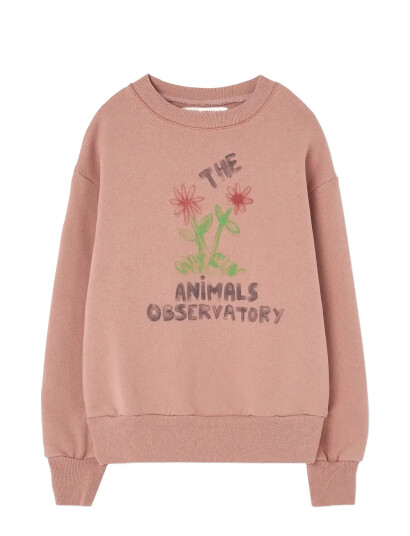 THE ANIMALS OBSERVATORY Flowers Dusty Coral Bear Sweatshirt - Pink - 4 Y THE ANIMALS OBSERVATORY Flowers Dusty Coral Bear Sweatshirt - Pink - 4 Y