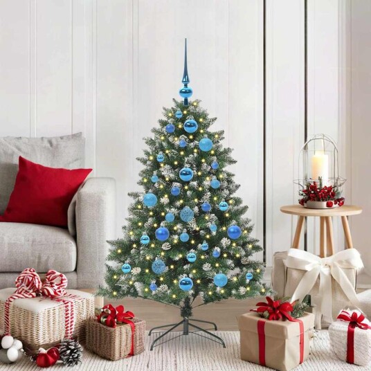  Kunstig juletre grønn 85 x 85 x 120 cm PVC og plast og stål