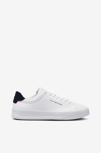 Tommy Hilfiger Joggesko TH Court Lth Detail Ess Hvit Tommy Hilfiger Joggesko TH Court Lth Detail Ess Hvit