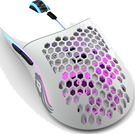 Glorious Model O- Wireless - Matte White - Gaming mus - Optisk - 6 - Hvit med RGB lys
