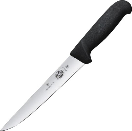 Victorinox Fibrox utbeiningskniv rett 18 cm svart