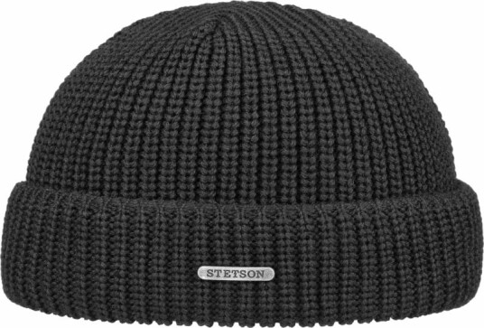 Stetson Men's Beanie Merino OneSize, Black Stetson Men's Beanie Merino OneSize, Black