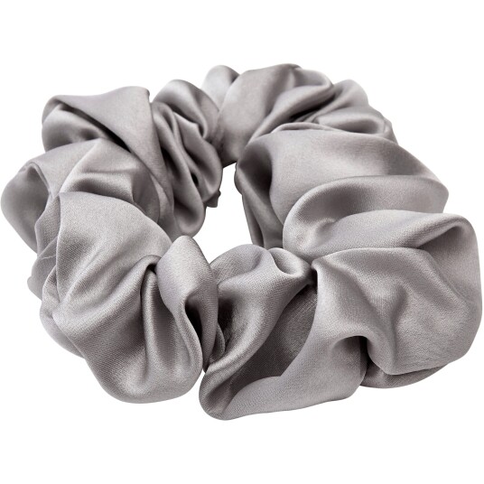 Lenoites Mulberry Silk Scrunchie Grey Lenoites Mulberry Silk Scrunchie Grey