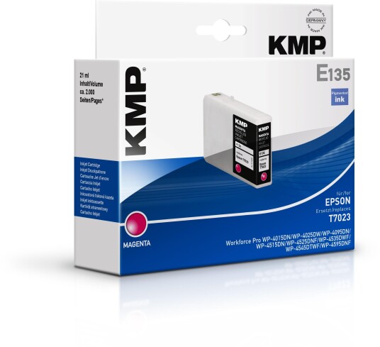 Kmp E135 Fiolblå Pigmentbasert Blekk 21 Ml 2000 Sider