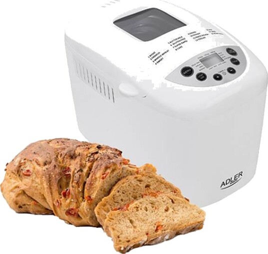 Adler AD 6019 Brødbakemaskin 850W 15 Programmer Hvit