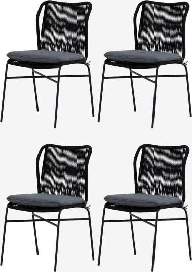 Venture HomeMatstol Lisa 4 packSvartSpisestoler