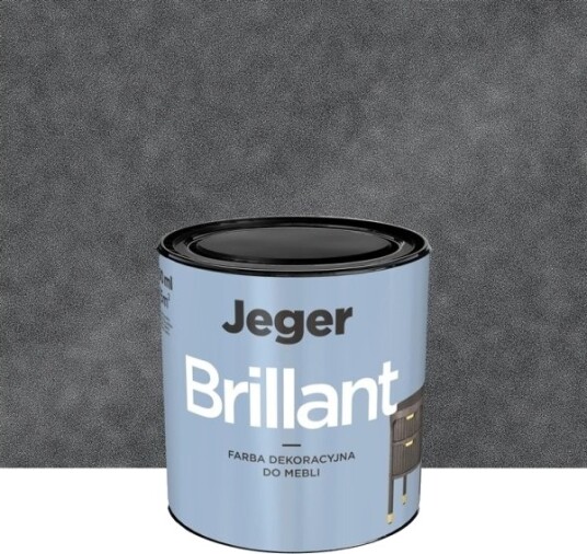 Jeger Møbelmaling Brillant Lead 0,5l