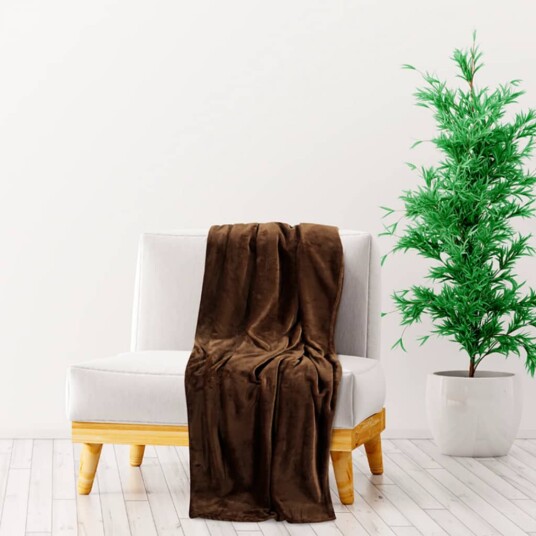 vidaXL Teppe kakaobrun 200x240 cm polyester