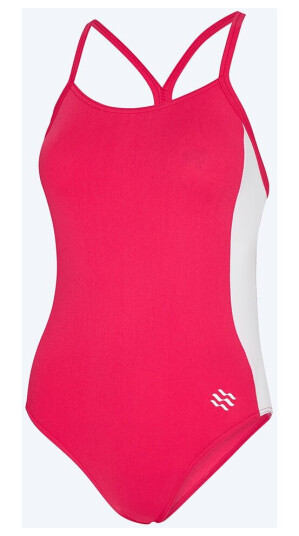 Watery badedrakt for damer - Sidestroke Solid - Shiny Red