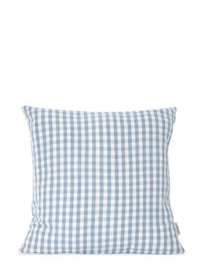 STUDIO FEDER Sienna Pude Blue STUDIO FEDER GINGHAM BLUE 50X50CM