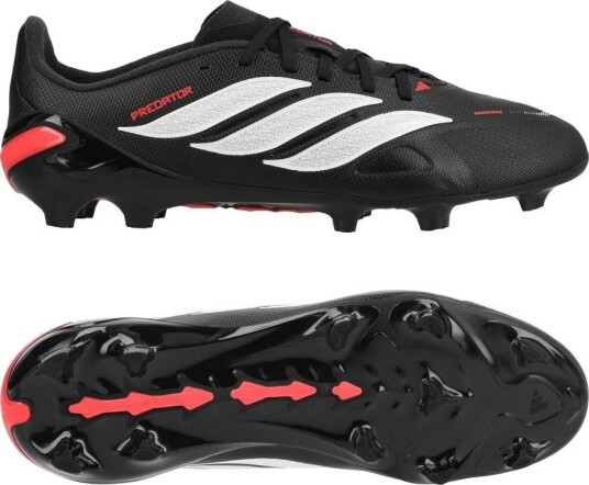 adidas Predator League FG Immortal DNA   Svart/Fottøy Hvit/Lucid Red Barn   Gress (FG) størrelse 30½