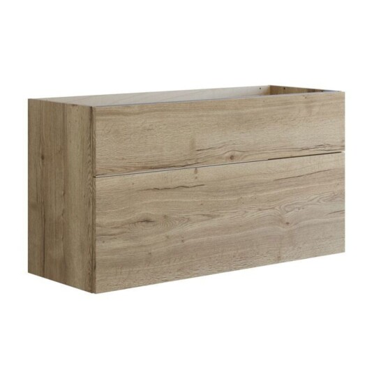 Dansani Inzo Glatt Servantskap 2 Skuff H64 - Ekstra høy Underskuff Natur eik / 120cm