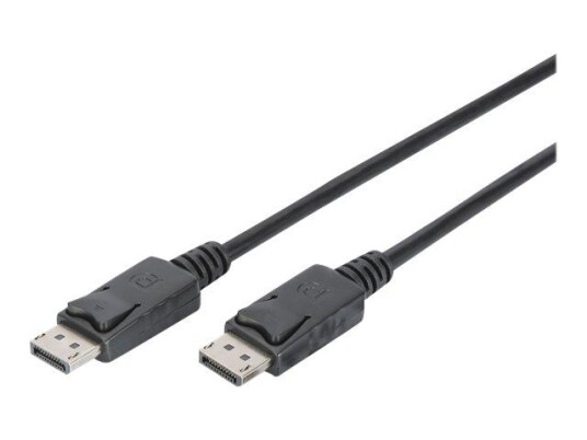 Digitus DisplayPort 1.2 Kabel 3 m - 4K Støtte - Svart