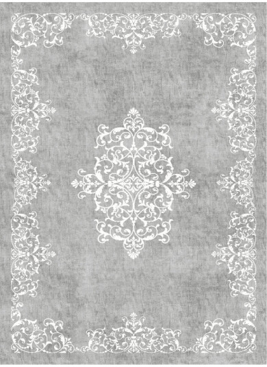 Wilton teppe Santi grå/hvit Størrelse: 200 x 280 cm