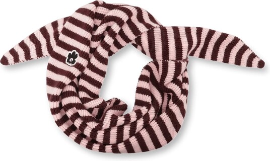 Marimekko Banneri Tasaraita LIGHT PINK DARK WINE RED One Size