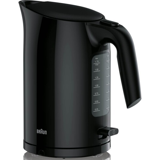 Braun PurEase WK3100BK Vannkoker 2200W 1.7L Svart med Tørrkokingsbeskyttelse Braun PurEase WK3100BK Vannkoker 2200W 1.7L Svart med Tørrkokingsbeskyttelse