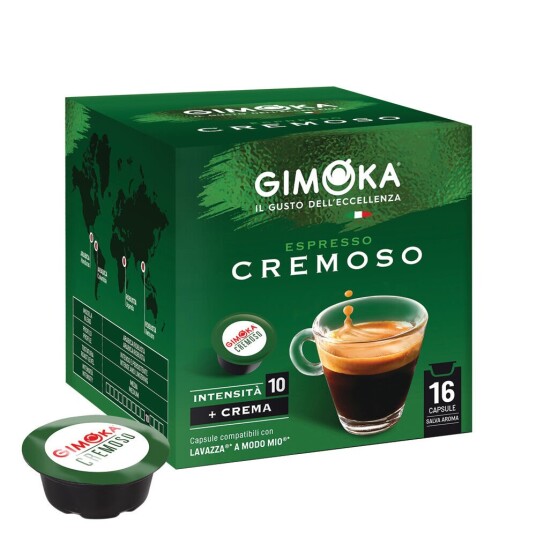 Mitac Gimoka Cremoso til Lavazza a Modo Mio. 16 kapsler