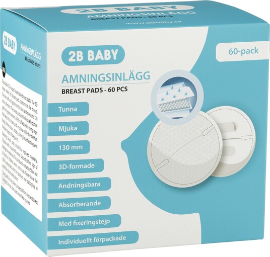 2B Baby Ammeinnlegg 60-Pakk