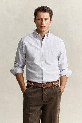 Gant | Reg Brushed Oxford Stripe Shirt | L Gant | Reg Brushed Oxford Stripe Shirt | L