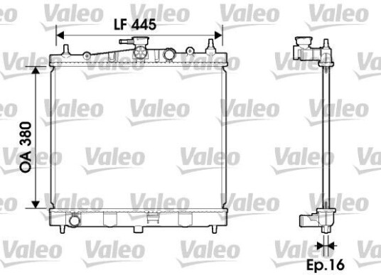 Radiator VALEO 734246 Radiator VALEO 734246
