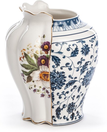 Seletti Hybrid Vase Melania Vaser Ctrlzak Mønstret,Hvit