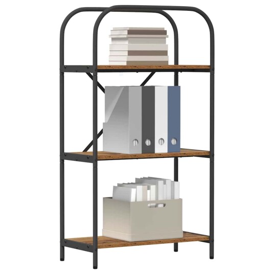 Bokhylle Gammelt tre 60 x 30 x 109 cm Konstruert tre Bokhylle Gammelt tre 60 x 30 x 109 cm Konstruert tre