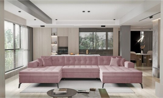 Hjørnesofa Eltap Vertizo 350x170x93 cm Nube 24 Symmetrisk