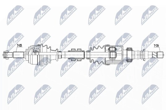 Nty Drivaksel NTY NPW NS 102