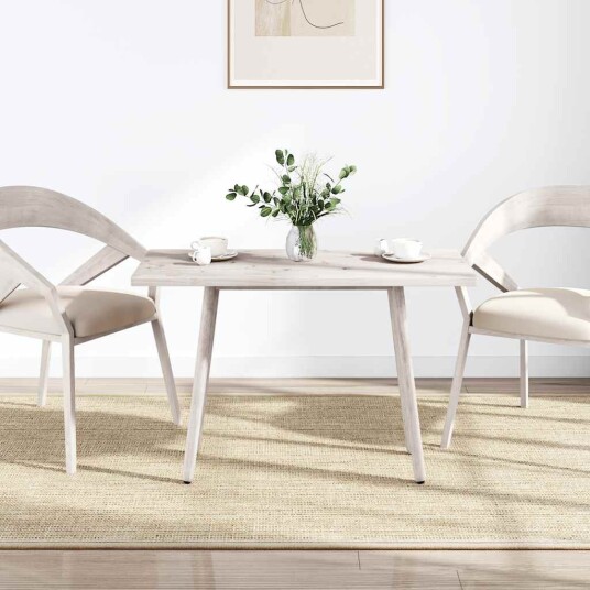 Bordplate hvit 110x55x2,5 cm heltre furu rektangulær