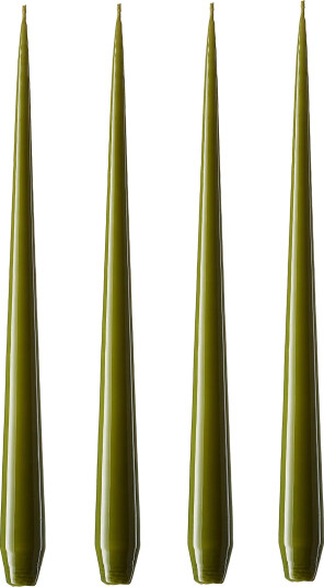 ester & erik ester & erik lys 4 stk. lakket olive glow 32 cm