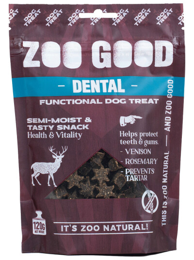 Zoo Good Dental Tyggebiter for Hund 120g - Ekstra Munnhelse Støtte