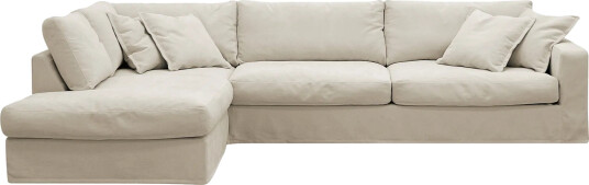 Valencia Ekstra dyp 4 seters sofa med sjeselong venstre Beige Valencia Ekstra dyp 4 seters sofa med sjeselong venstre Beige