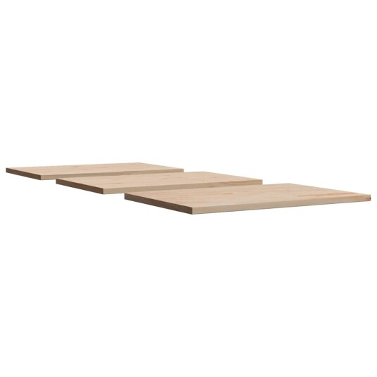Bordplater 3 stk 80x53x1,7 cm rektangulær heltre furu 847420 Bordplater 3 stk 80x53x1,7 cm rektangulær heltre furu 847420