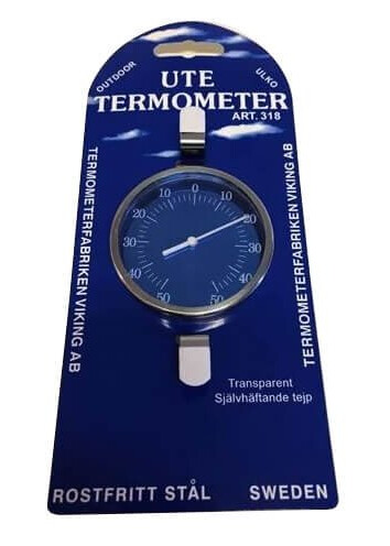 TERMOMETERFABRIKEN Termometer Inne-/Utendørs Rustfrit Stål 75mm
