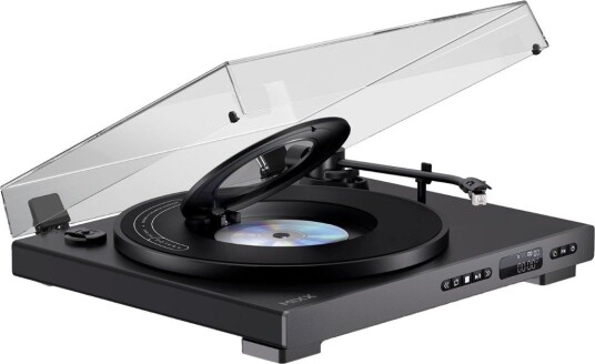 MIXX Analog Plus Platespiller og CD-Spiller 2-i-1 Svart