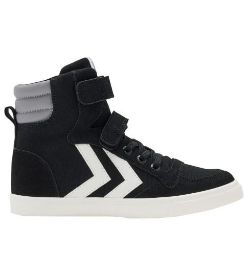 Hummel Sko Slimmer Stadil High Jr Black 28 Sko Hvit Svart