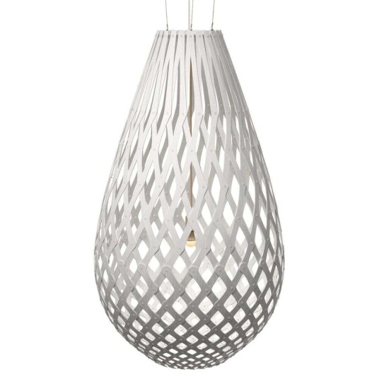 David Trubridge - Koura Pendel H160 Hvit 2 Sider